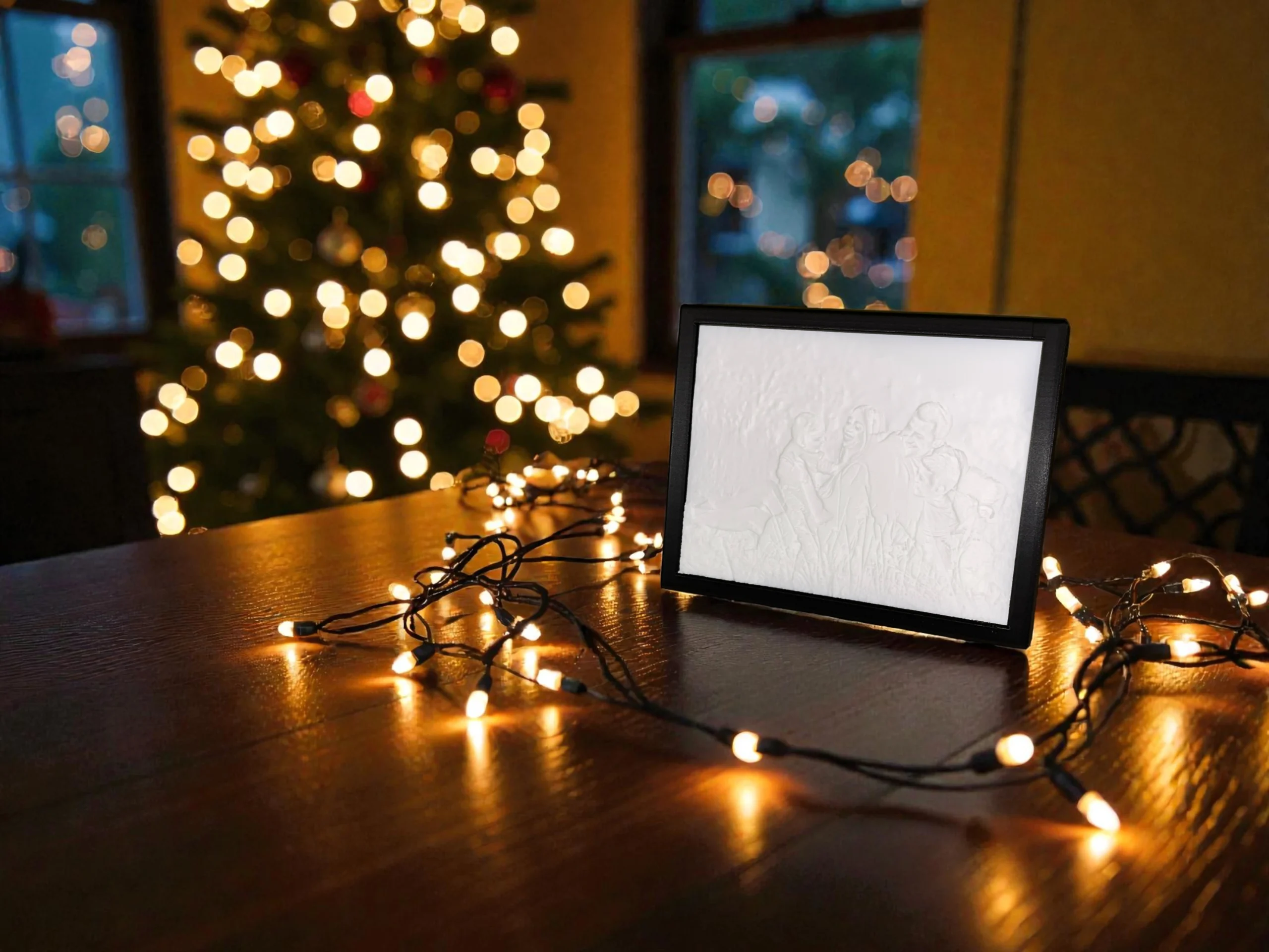 Egyedi 3D Lithophane saját fényképpel LED világítással - Image 2