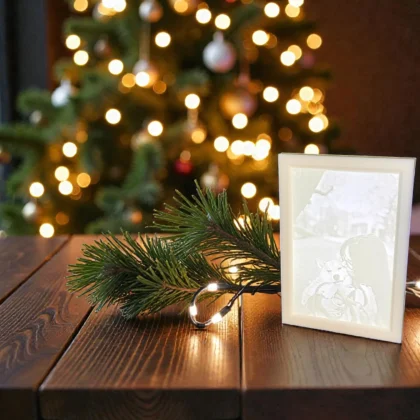 Egyedi 3D Lithophane saját fényképpel (egyenes)